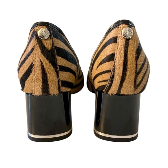 DONALD J PLINER Aston Genuine Calf Hair Heels Animal Print Pumps NEW - Picture 7 of 10